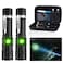 Hoxida LED Tactical Flashlight Rechargeable IPX6 Waterproof Flashlight 2000lm Super Bright LED Zoomable PocketSize Small LED Flashlight for Hiking Camping Emergency with Carry Case