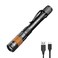 EverBrite Rechargeable Pen Light 300 Lumens EDC Flashlight Zoomable LED Pocket Flashlight with Clip Memory Function and USB C Cable Included for Camping Emergency Charcoal Black
