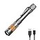 EverBrite Rechargeable Pen Light 300 Lumens EDC Flashlight Zoomable LED Pocket Flashlight with Clip Memory Function and USB C Cable Included for Camping Emergency Gray