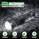 Northlet 2Pack Rechargeable Flashlights 100000 High Lumens Super Bright Led Tactical Flashlight with 5 Modes High Power Waterproof Dual ButtonDual interfaceFlashlight for Emergency Outdoor Camping