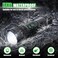 Northlet 2Pack Rechargeable Flashlights 100000 High Lumens Super Bright Led Tactical Flashlight with 5 Modes High Power Waterproof Dual ButtonDual interfaceFlashlight for Emergency Outdoor Camping