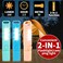 Hilngav 3 Pack Rechargeable Flashlights USB C Mini LED Flashlights Camping Lantern Combo Flashlight Ultralight Zoomable Flashlight for Gift Camping Hiking Night Reading Halloween Gifts Stocking Stuffe