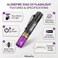 ALONEFIRE Alonefire SV62 Mini 3W UV Flashlight 365nm Portable Ultraviolet Black Light Very Small EDC for Minerals Pet Urine Detector Scorpions Finding Stains Money Detection with AAA Battery Easy to R