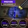 DARKBEAM 365nm UV Flashlight Black Light Mini but Powerful Blacklight USB C Rechargeable Focusable Woods Lamp Water Resistant Detector for Pet Urine AC Leak Detection Curing Resin