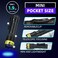 DARKBEAM 365nm UV Flashlight Black Light Mini but Powerful Blacklight USB C Rechargeable Focusable Woods Lamp Water Resistant Detector for Pet Urine AC Leak Detection Curing Resin