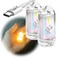 DOKeep USB Mini LED Lantern 2 Pack Waterproof EDC Keychain LED Flashlight for Camping TypeC Rechargeable Battery Small Stick Lamp Puck Dog Collar Torch Light Warm WhiteRed