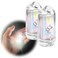 DOKeep USB Mini LED Lanterns 2 Pack Waterproof EDC Keychain LED Flashlight for Camping Rechargeable Battery Stick Light Maglite Hockey Dog Collar Flashlight for Nighttime Shift 2Pack White