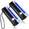 Dunzy 2 Pcs Handheld UV Black Light Flashlight Portable Blacklight LED UV Light Battery Operated Black Blacklight Torch Counterfeit Bill Detector
