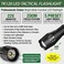EcoGear FX TK120 Small LED Flashlight 5 Light Modes Adjustable Zoom 1 Pack