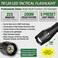 EcoGear FX TK120 Small LED Flashlight 5 Light Modes Adjustable Zoom 1 Pack