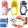 Hilngav 4 Pack Small Mini LED Flashlights for Kids Toddlers Cute Small Animal Flashlight 2 in 1 Flashlight Camping Lantern Flashlights Christmas Gift Stocking Stuffers for Girls Boys Party Favors