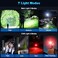 KINGCAESAR Flashlights 90000 High Lumen 2 Pack Ultra Bright Rechargeable Flashlight with 7 Light Modes LED Flash Light with High Power Battery IPX7 Waterproof for Home Camping