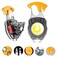 Lusostka Multifunctional Keychain Flashlights LED Rechargeable Flashlights with LifeSaving Whistles Screwdriver Bottle Opener Multiple Light Mode Portable Pocket Light for Outoor Hiking