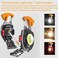 Lusostka Multifunctional Keychain Flashlights LED Rechargeable Flashlights with LifeSaving Whistles Screwdriver Bottle Opener Multiple Light Mode Portable Pocket Light for Outoor Hiking