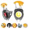 Lusostka Multifunctional Keychain Flashlights LED Rechargeable Flashlights with LifeSaving Whistles Screwdriver Bottle Opener Multiple Light Mode Portable Pocket Light for Outoor Hiking