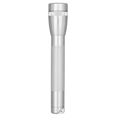 MagLite Mini Incandescent Flashlight Compact WaterResistant Twist OnOff 2Cell AA BatteryPowered with Holster Silver