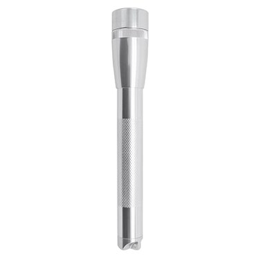 MagLite Mini LED 2Cell AA Flashlight HighPowered Compact LED Light with MultiMode Function WaterResistant Aluminum Build Adjustable Beam Includes Batteries Holster Silver