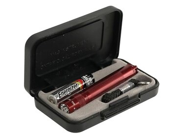 MagLite Maglite Solitaire Incandescent 1Cell AAA Flashlight in Presentation Box Red