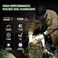 PIOOCAN Rechargeable Flashlights 1200 Lumens EDC Flashlight AA Pocket Flashlight High Lumens with Clip Super Bright Small Flashlights 4 Modes Flash Light for Camping Home and Emergencies Orange