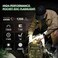 PIOOCAN Rechargeable Flashlights 1200 Lumens EDC Flashlight AA Pocket Flashlight High Lumens with Clip Super Bright Small Flashlights 4 Modes Flash Light for Camping Home and Emergencies Orange