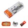 RovyVon E5 EDC Flashlight USB C Rechargeable AAA Battery Compatible 4000K High CRI Flat Keychain Light Dual Power Sources for Camping Hiking WhiteRed Sidelights