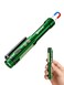 SHiLiPAi Penlight Flashlight Rechargeable Work Light 600 Lumens COB LED Pen Light with Magnetic Clip 8 Modes Pocket Flashlight for Nurse Emergency EDC Green