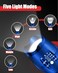 Victoper LED Flashlight 2 Pack Blue Bright Tactical Torch High Lumens 5 Modes Waterproof Zoomable Flash Light for Outdoor Birthday Gifts for Men Dorm Room Hiking Camping Essentials Gear for Guys