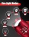 Victoper LED Flashlight 2 Pack Red Bright Tactical Torch High Lumens 5 Modes Waterproof Zoomable Flash Light for Outdoor Birthday Gifts for Men Dorm Room Hiking Camping Essentials Gear for Guys