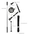 WIROJ BlueSunshine Portable 3 x LED Telescopic Flexible Extensible Led Flashlights Torch Magnetic Head Pick Up Tool Flash Light Lamp Max Length 22 Inch 4 x LR44 Batteries Included Silver