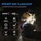 WUBEN E7 1800 Lumen Rechargeable Mini Flashlight with Magnet Super Bright 6 Modes Khaki EDC Flashlight TypC Rechargeable LED IP68 Pocket Flashlight for Headlamp Use Rescue Camping
