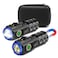 XTAUTO 2Pack Portable LED Mini Flashlight Rechargeable EDC Small Pocket Flashlight 6 Lighting Modes wMagnet Clip Waterproof for Camping Hiking Night Walking Running Outdoor Emergency