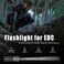 XTAUTO 2Pack Portable LED Mini Flashlight Rechargeable EDC Small Pocket Flashlight 6 Lighting Modes wMagnet Clip Waterproof for Camping Hiking Night Walking Running Outdoor Emergency