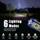 XTAUTO 2Pack Portable LED Mini Flashlight Rechargeable EDC Small Pocket Flashlight 6 Lighting Modes wMagnet Clip Waterproof for Camping Hiking Night Walking Running Outdoor Emergency