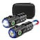 XTAUTO 2Pack Portable LED Mini Flashlight Rechargeable EDC Small Pocket Flashlight 6 Lighting Modes wMagnet Clip Waterproof for Camping Hiking Night Walking Running Outdoor Emergency