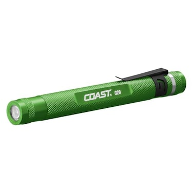 Coast COAST G20 Inspection Beam LED Penlight with Adjustable Pocket Clip and Consistent EdgeToEdge Brightness Green 54 lumens