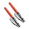 RoadHero 2 Pack Traffic Wand11 Inch Flashlight Led Traffic Control Baton Small Orange Safety Wands Air Marshaling Wand with 5 Flashing Modes Night Signal Light for Airport Parking Directing