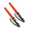 RoadHero 2 Pack Traffic Wand11 Inch Flashlight Led Traffic Control Baton Small Orange Safety Wands Air Marshaling Wand with 5 Flashing Modes Night Signal Light for Airport Parking Directing