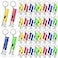 Jexine 100 Pcs Mini Flashlight Keychain Bulk Torch Keyring Flashlights LED Small Keychain Light Hiking Camping Christmas Party FavorsBright