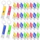 Jexine 100 Pcs Mini Flashlight Keychain Bulk Torch Keyring Flashlights LED Small Keychain Light Hiking Camping Christmas Party FavorsBright