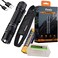 Fenix PD36R Pro 2800 Lumen USB Rechargeable LED Tactical Flashlight with EdisonBright Charging Cable Carry case Bundle