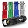 MIKAFEN 5Pack Flashlights Mini Led Flashlight 300lm 3 Modes Light Low Light Strobe Adjustable Focus Zoomable Flashlight