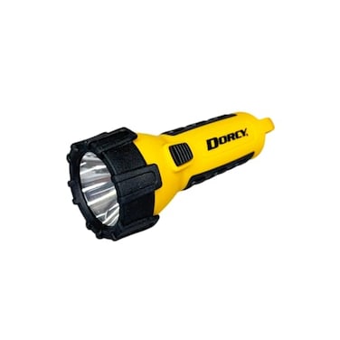 Dorcy 412521 Water Resistant Battery Powered Floating LED Flashlight with Carabiner Clip Ideal for Camping and Outdoors Bright Yellow