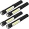 WUTL COB LED Work Flashlight with Magnetic Base and Clip MultiFunction Pocket Pen Light Inspection Work Light 4 PCS