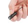 KeyUnity KF00 Titanium Mini Keychain LED Flashlight 15 Lumens Waterproof Electric Torch Light Handheld Size Single Mode for Camping Hiking Climbing Fishing Backpacking Black