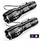 MOWETOO UV Flashlight Portable Blacklight Flashlight LED Torch with White and Ultraviolet Light Combo Black Light Pet Urine Detector for Dog Cat Pee ID Check AC Leak Bed Bug Rocks Resin 2