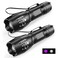 MOWETOO UV Flashlight Portable Blacklight Flashlight LED Torch with White and Ultraviolet Light Combo Black Light Pet Urine Detector for Dog Cat Pee ID Check AC Leak Bed Bug Rocks Resin 2