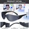 Yunsailing 48 Pack Safety Glasses Bulk Clear Safety Goggles Black Tinted Eye Protection Glasses Anti Dust Impact Scratch Resistant Protective Eyewear for Men Women Work Lab Construction Carpentry Shoo