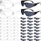Yunsailing 48 Pack Safety Glasses Bulk Clear Safety Goggles Black Tinted Eye Protection Glasses Anti Dust Impact Scratch Resistant Protective Eyewear for Men Women Work Lab Construction Carpentry Shoo