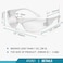 ATERET 12 Pairs Safety Glasses Scratch Resistant Polycarbonate ANSI Z871 Impact Resistant Lens