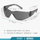 ATERET 24 Pairs Safety Glasses Scratch and Impact Resistant Polycarbonate ANSI Z871 Lens Protective Eyewear for Lab Industrial Carpentry Shooting Grey